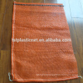 50x72cm firewood mesh bag with Norway flag label